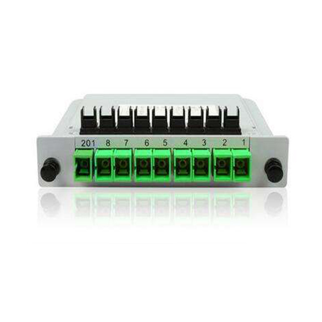 1*8 Sc APC Cassette Fiber Optic PLC Splitter