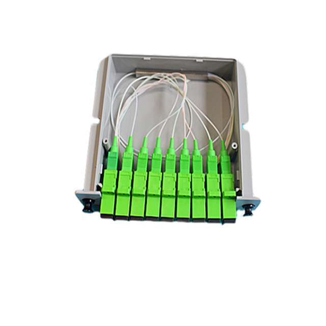 1*8 Sc APC Cassette Fiber Optic PLC Splitter