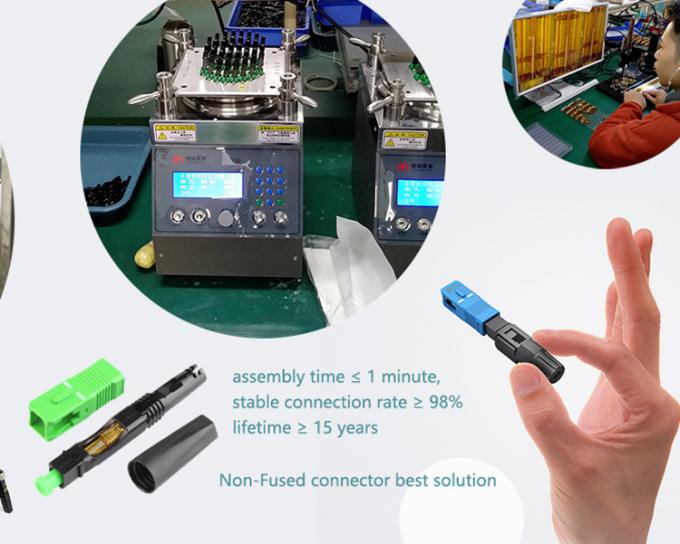 High Performance Sc Upc APC FTTH Optical Fiber Fast Connector