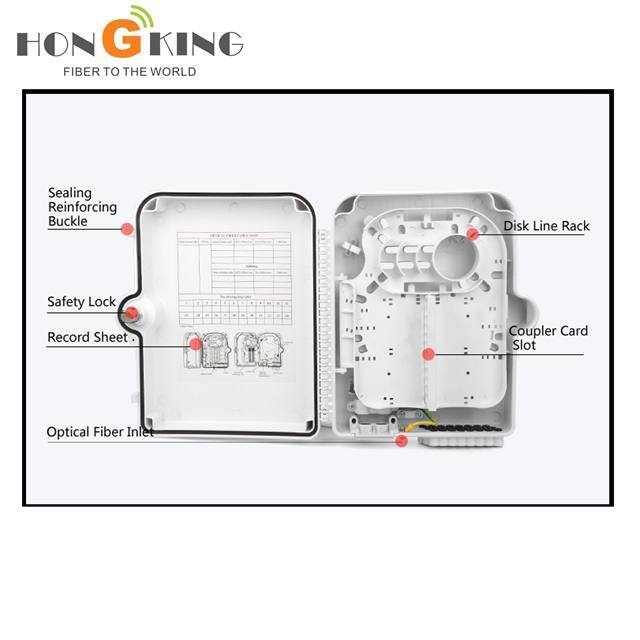 24 Cores FTTH Fiber Optic Distribution Box with Splitter