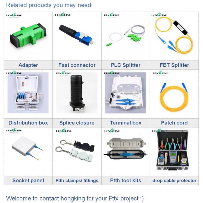 FTTH 4 Cores Fiber Optic Terminal Network Access Box