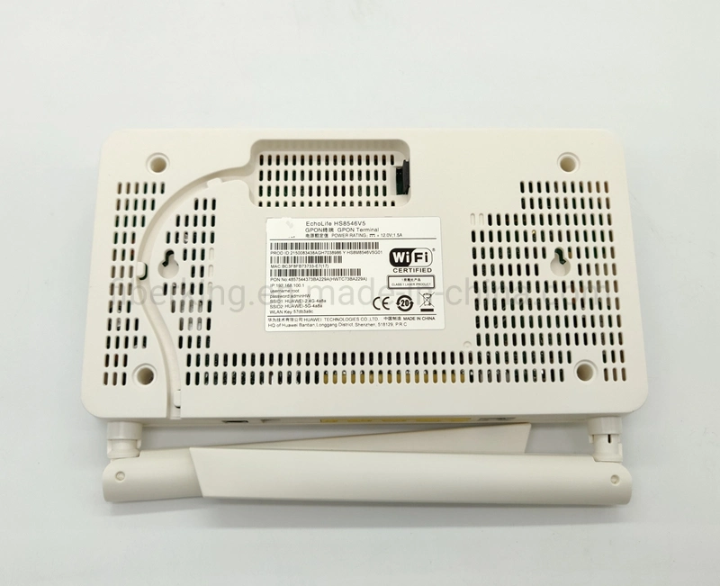 Factory Price Modem Router WiFi FTTH Ont ONU HS8546V5 Gpon Xpon Epon with 4ge+1pots+1USB+WiFi Optical Network Terminal