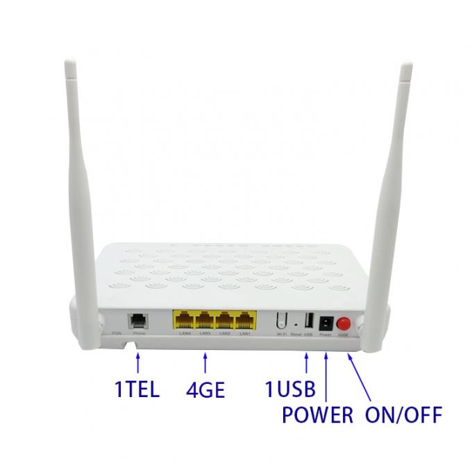 F609 V5.2 WIFI Router ZTE GPON ONU ONT EPON XPON Chip Set 4GE 1TEL 1USB