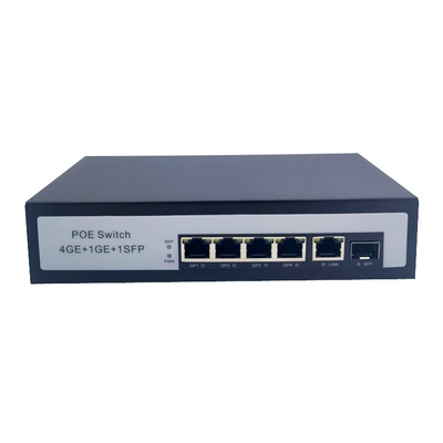 60W POE Fiber Switch 4 Ports 100 / 1000M POE 2 Ports 1000M SFP