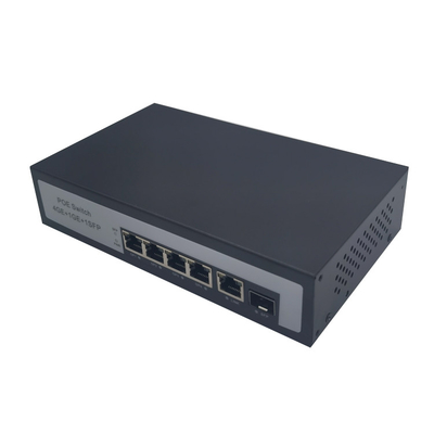 60W POE Fiber Switch 4 Ports 100 / 1000M POE 2 Ports 1000M SFP