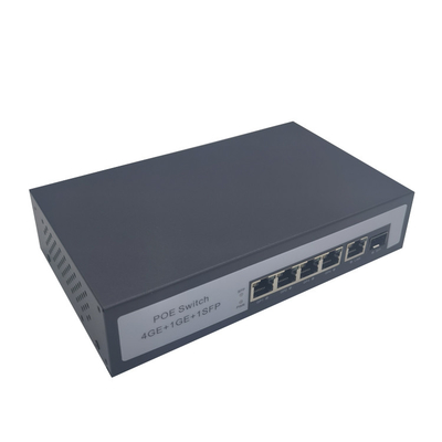 60W POE Fiber Switch 4 Ports 100 / 1000M POE 2 Ports 1000M SFP