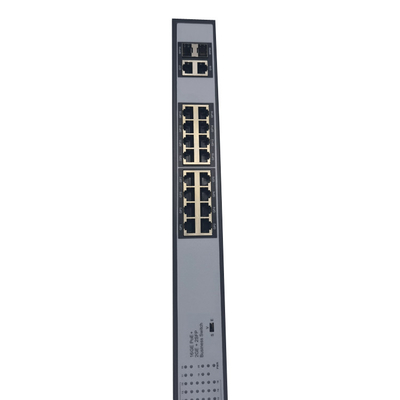 18 Ports Managed Fiber Switch 100 / 1000m SFP And 8 Ports 10 / 100 / 1000m Ethernet Ports