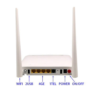 F122 GPON  EPON ONT 4GE 2USB 2.4G 5G AC WiFi XPON ONU dual band wifi