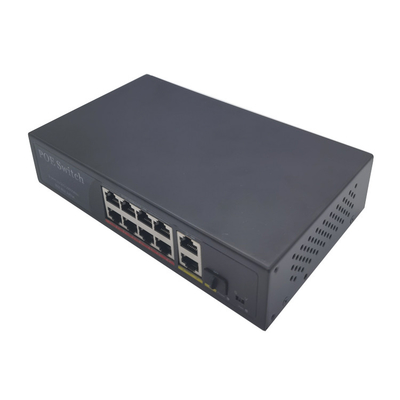 HK-8G  8 ports 1000m PoE switch with 2 1000m 1SFP uplink