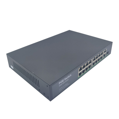 HK-16F 16 ports 100m PoE swtich  with 2 1000m 1 SFP uplink