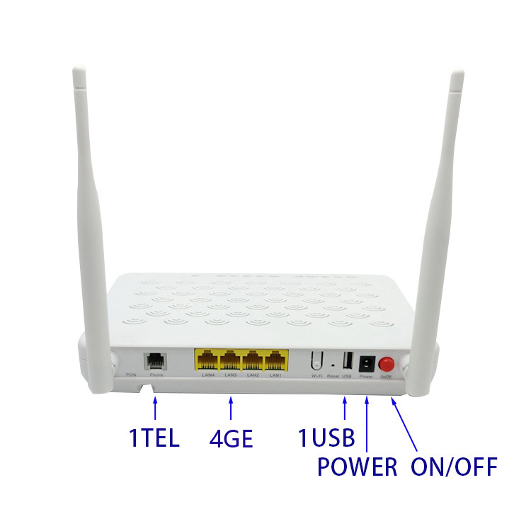 F609 V5.2 4GE 1TEL 1USB WIFI Router ONU ONT GPON EPON XPON