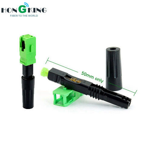 Single Mode Mechanical Field Assembly SC Fast Connector Fiber Optic 50.5mm