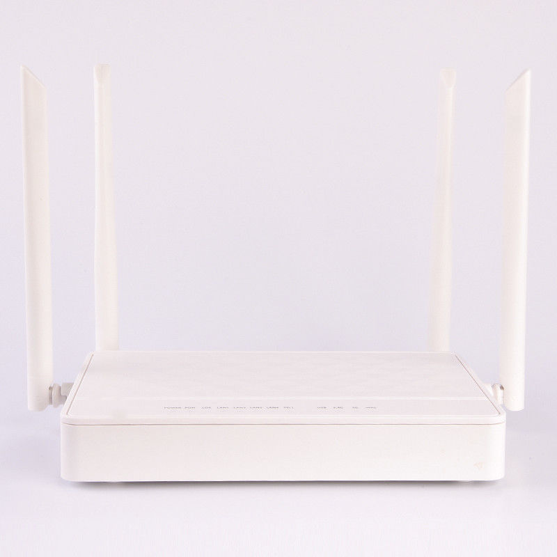 Wireless WiFi 2.4G 5.8G AC FTTH GPON ONU 4GE 2 POTS ZTE GPON ONT ZXHN F680