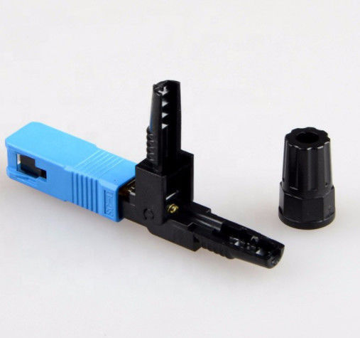 7g Blue FTTH SC PC Fiber Optic Fast Connector Moulded IEC61754