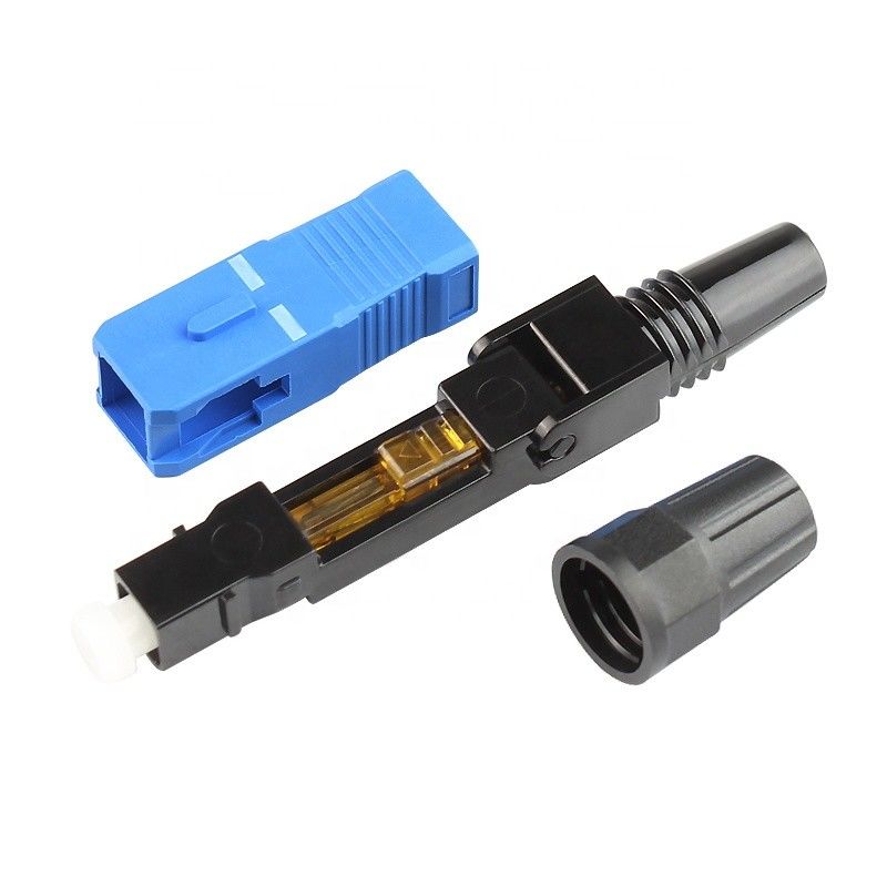 FTTH Field Mountable Fiber Optic Fast Connectors Type D 3.0X2.0mm Drop Cable